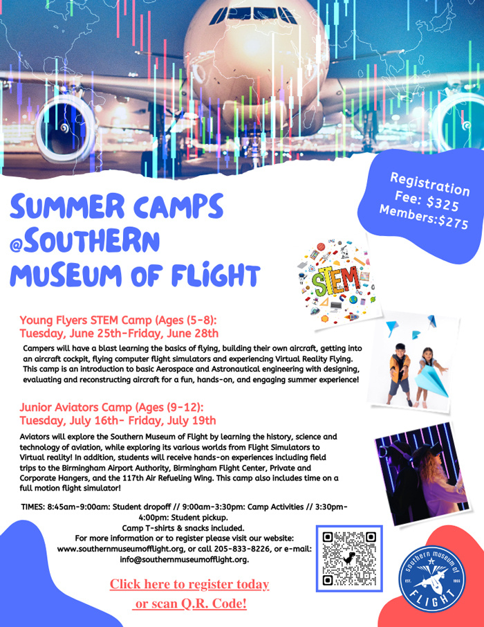 Southern Museum of Flight Summer Camps